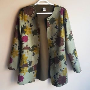 ITALIAN Green Microsuede Jacket Size S/M